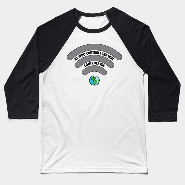 Control the WiFi Baseball T-Shirt by SnarkSharks
